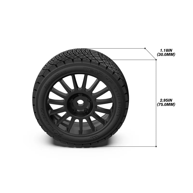 RLAARLO Assembled Wheel Set for XTS-F10 RC Rally Car