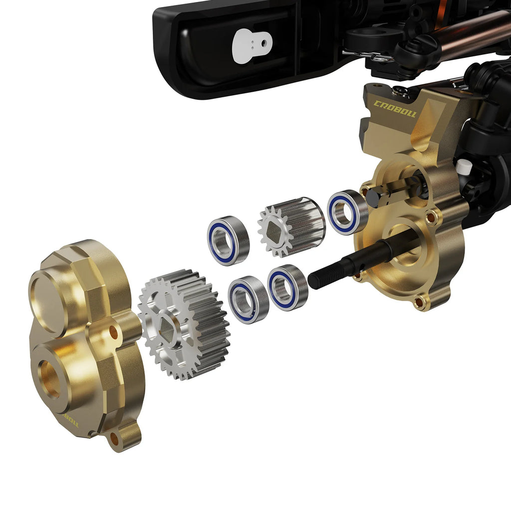 Rlaarlo Brass Front Portal drive axle mount(Front) & Portal Housing Inner for 1/7 RC Crawler