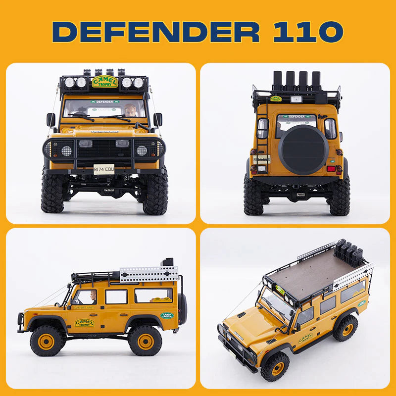 FMS 1/10 Scale FCX10 Land Rover Defender 110 Camel Trophy Edition - RTR