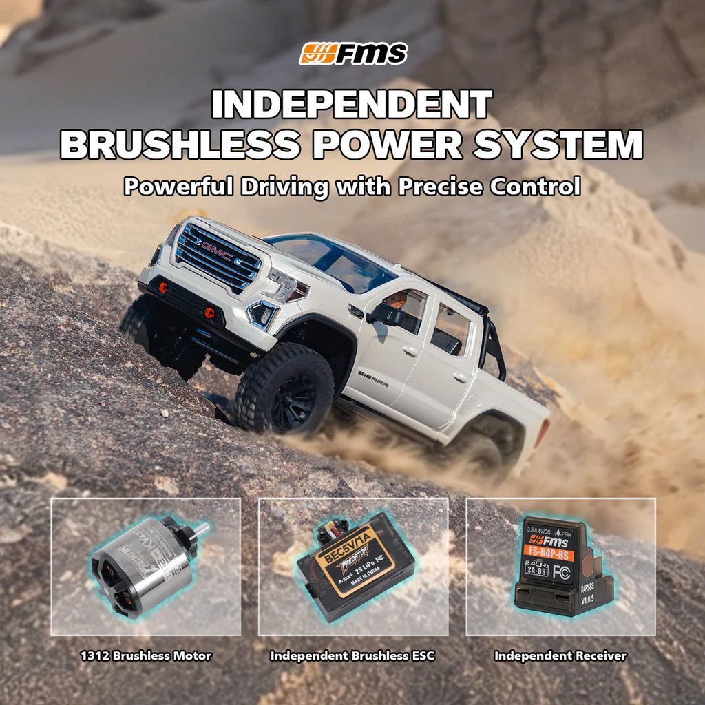 FMS FCX18S 1/18 Scale GMC Sierra S Brushless - RTR