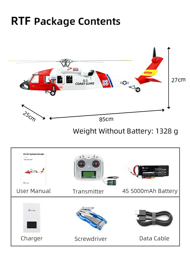 FLYWING MH-60 470L GPS Stabilised - RTF