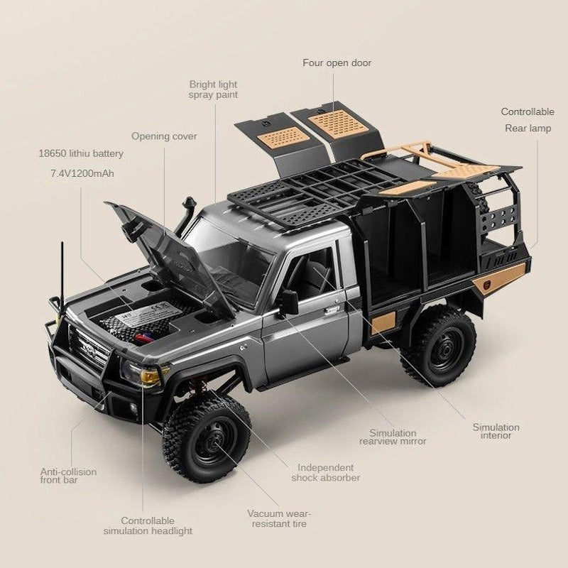 MN82S 1/12 Scale Land Cruiser Rock Crawler Supertourer - RTR