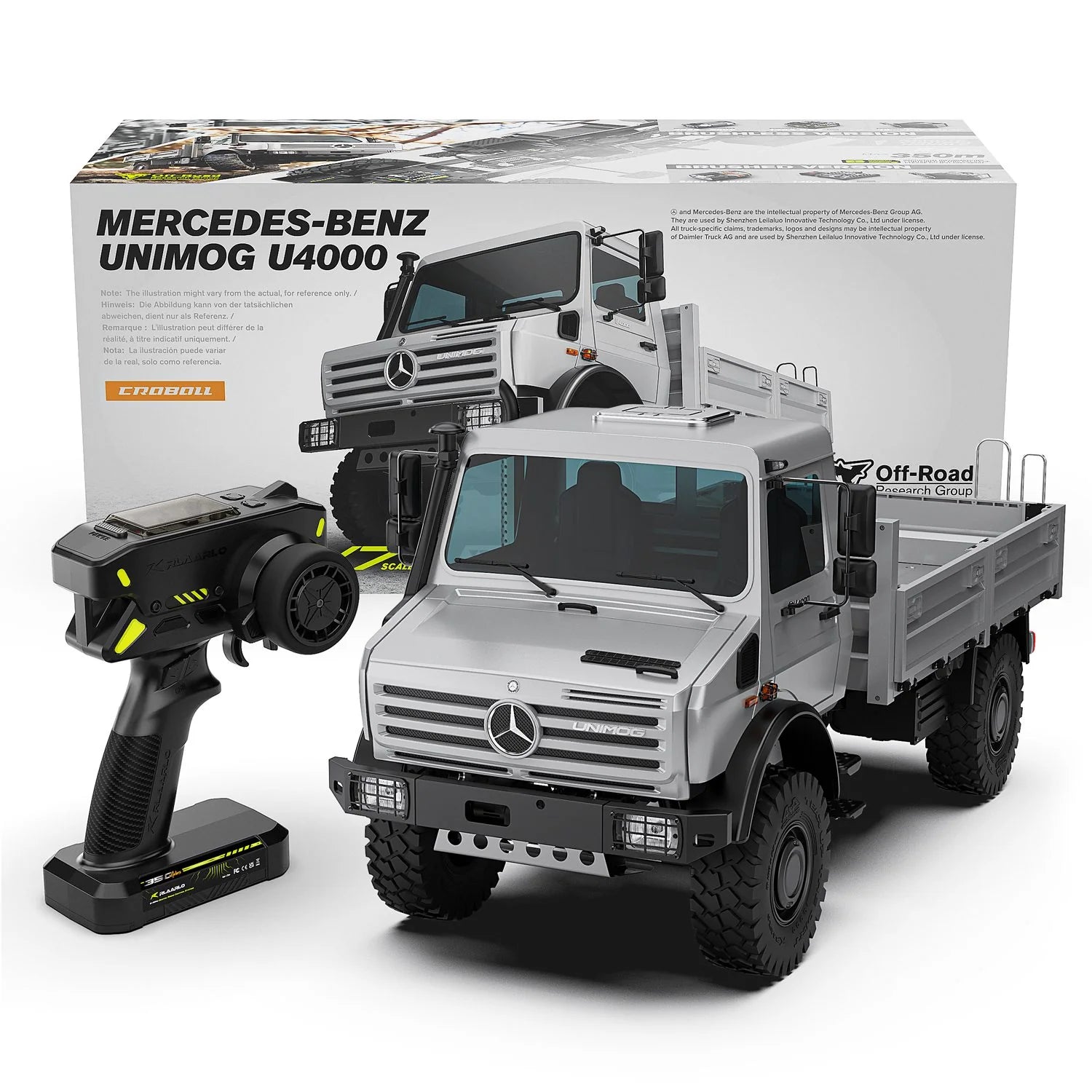 Rlaarlo 1/7 Scale Brushless Mercedes-Benz Unimog RC Crawler