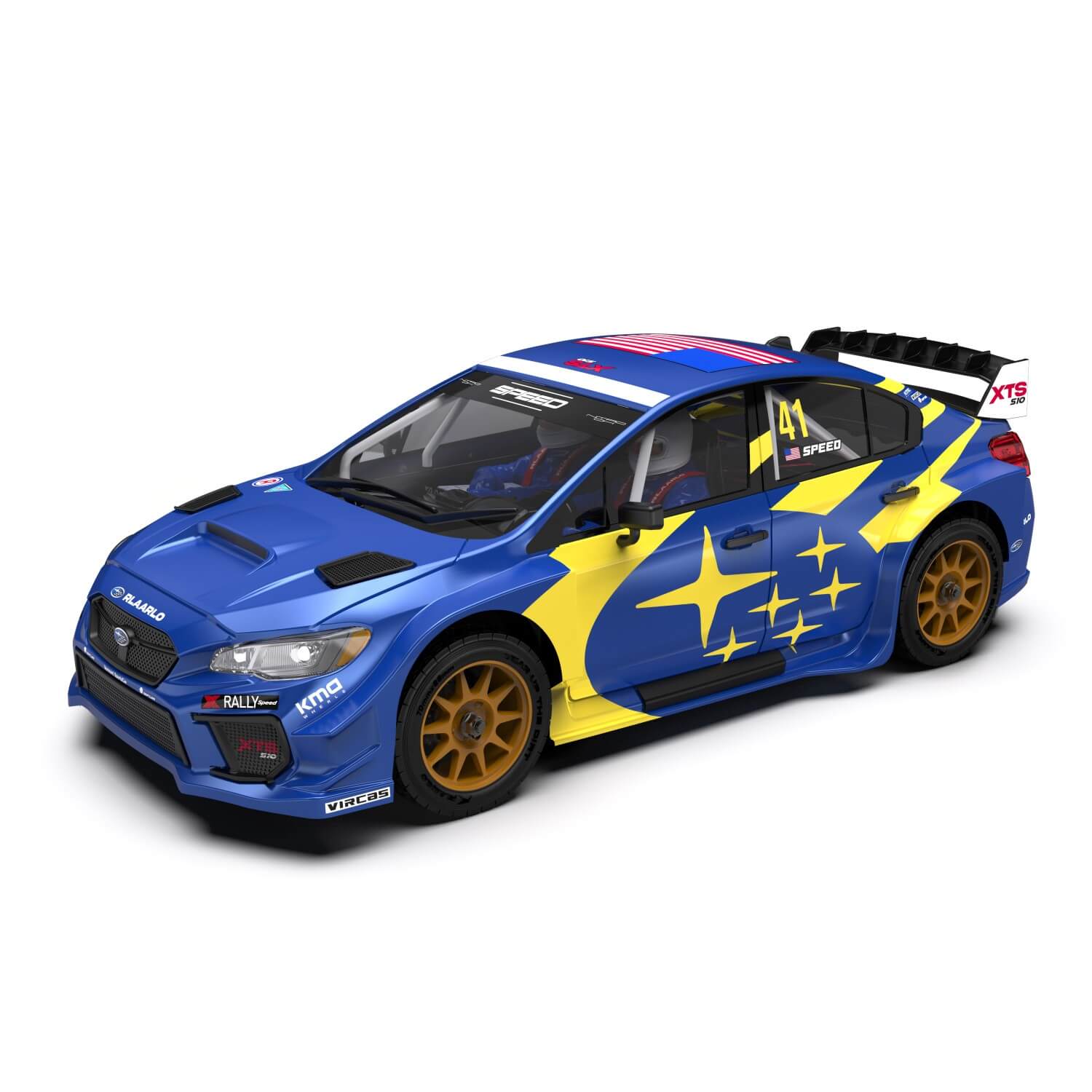 Rlaarlo 1/10 Scale 4WD Carbon Fiber Brushless XTS-S10 RC Rally Car - RTR