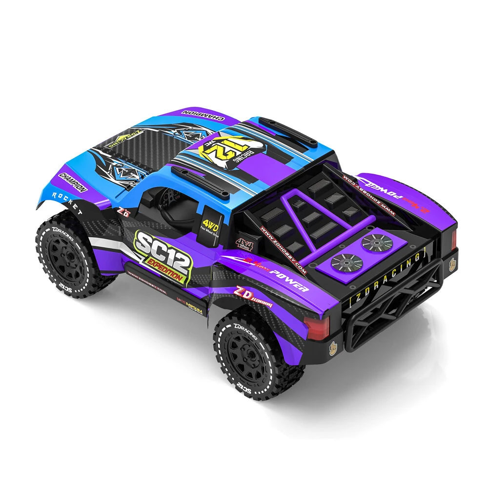 ZD Racing 1/12 Scale 4WD SC12 Brushless Off-Road RC Short Course Truck - RTR