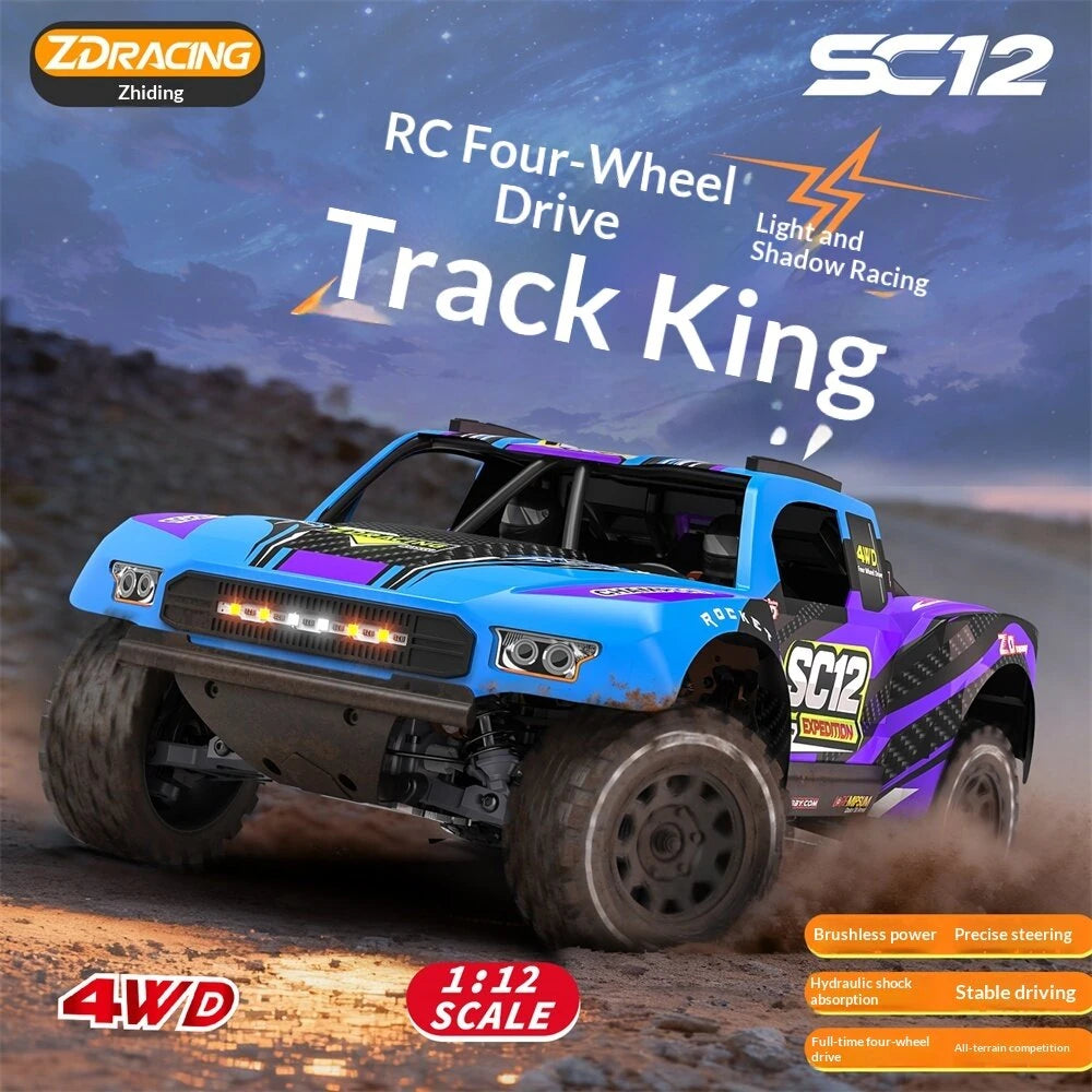 ZD Racing 1/12 Scale 4WD SC12 Brushless Off-Road RC Short Course Truck - RTR