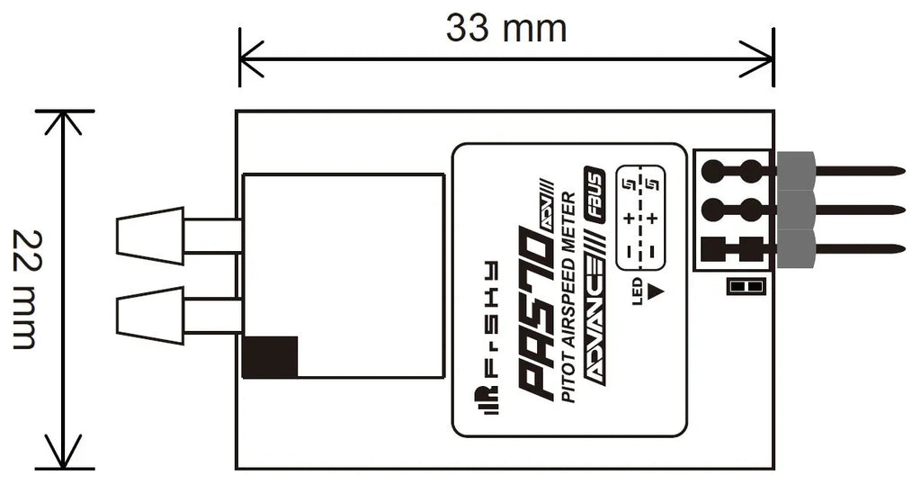 FrSky PAS70 Advanced ADV Air Speed Sensor