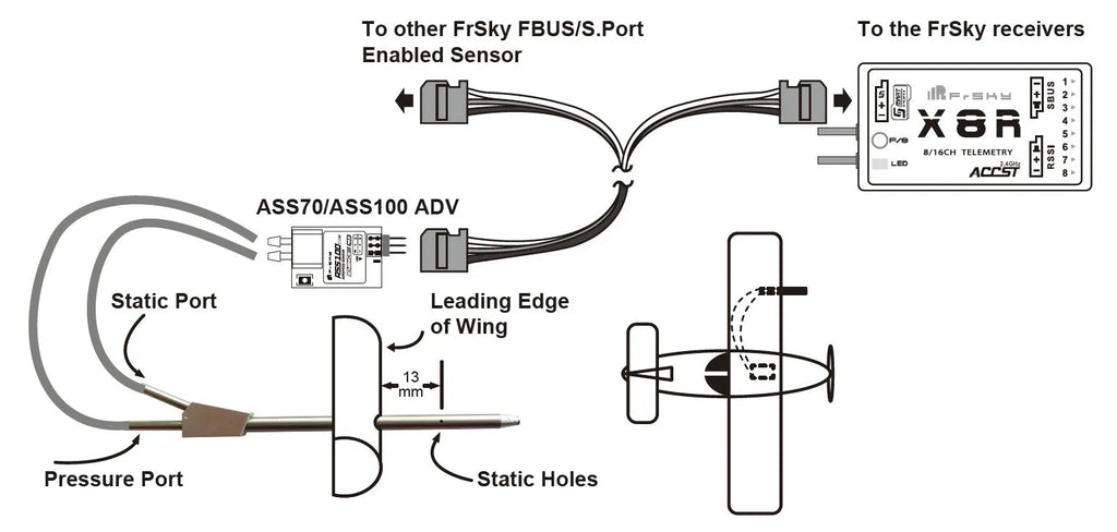 FrSky PAS100 Advanced ADV Air Speed Sensor