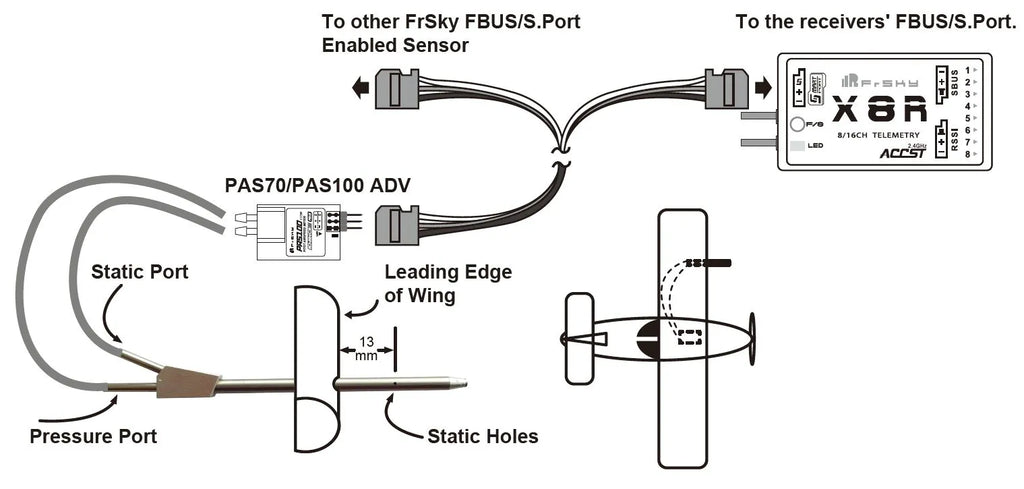 FrSky PAS70 Advanced ADV Air Speed Sensor