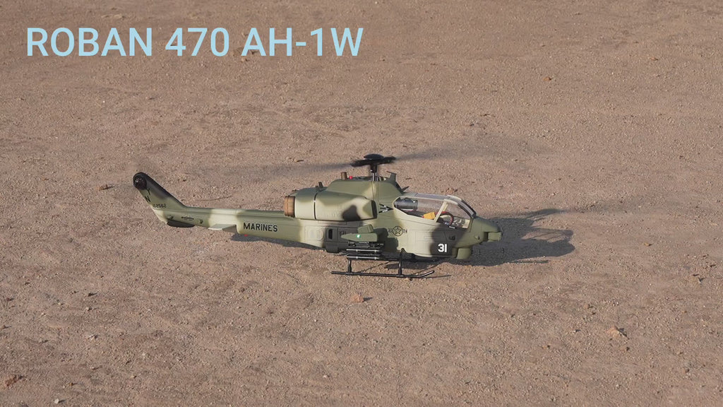 Roban AH-1W 470 Scale Helicopter - RTF