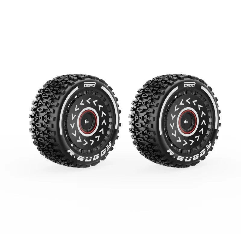 Rlaarlo Rear Blue Tire Assembly For X12S Buggy