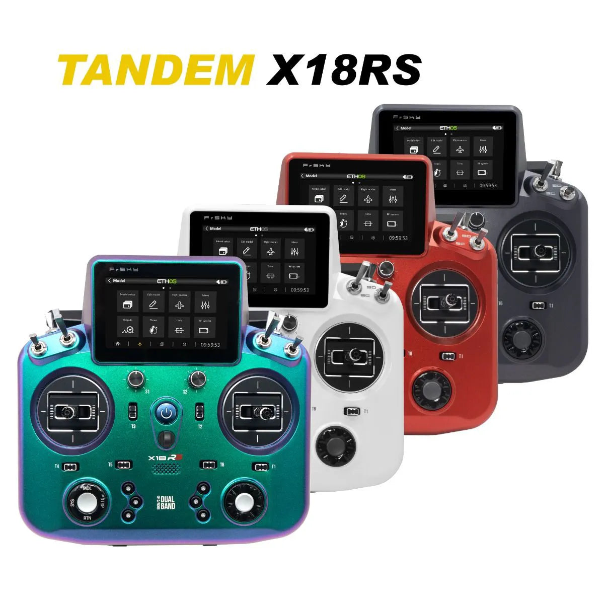 FrSky Tandem X18RS Dual Band 2.4Ghz | 900Mhz - Transmitter With Case